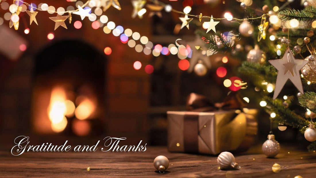 A time for gratitude and thanks.