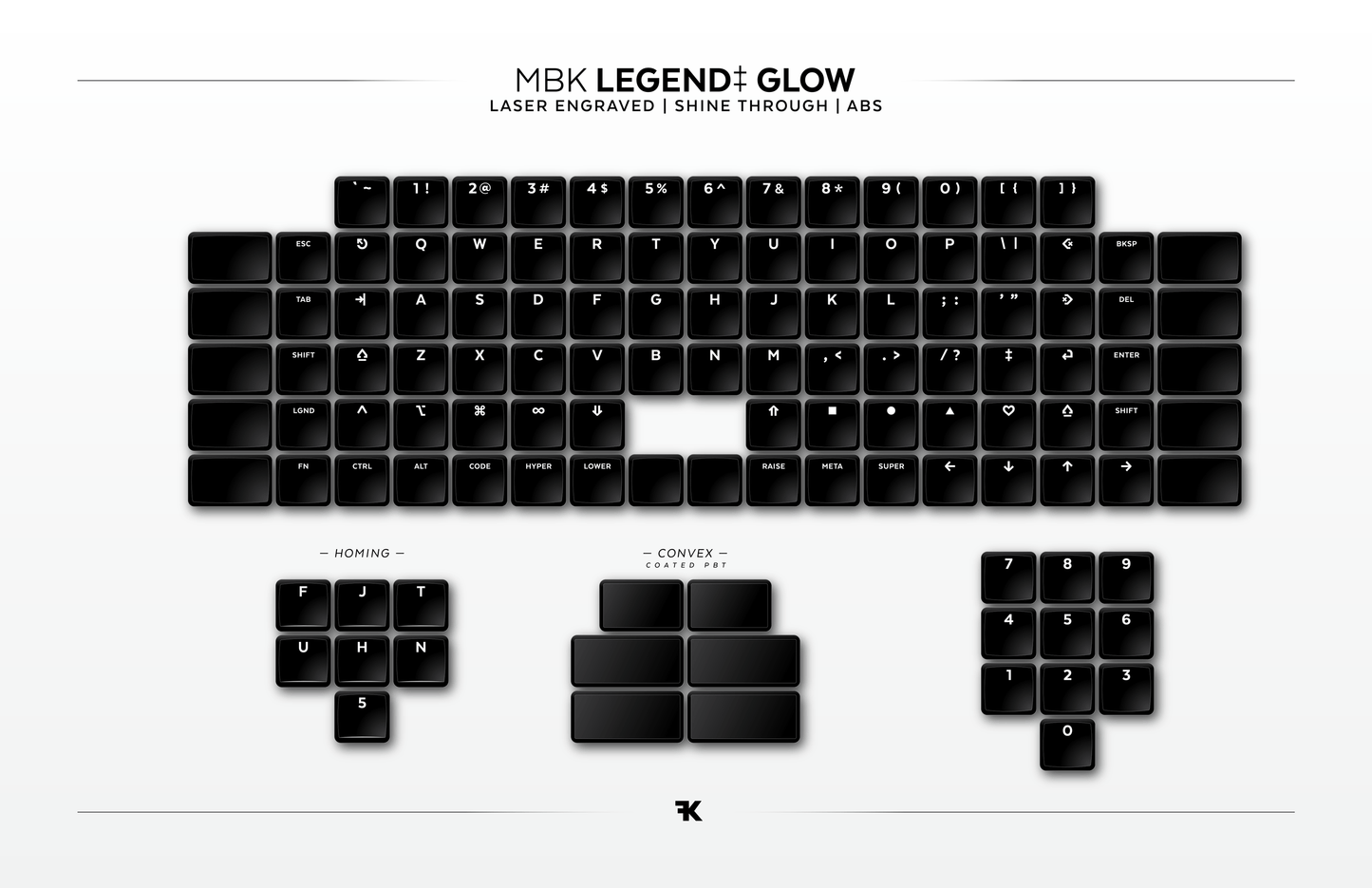 MBK Glow Keycap Set